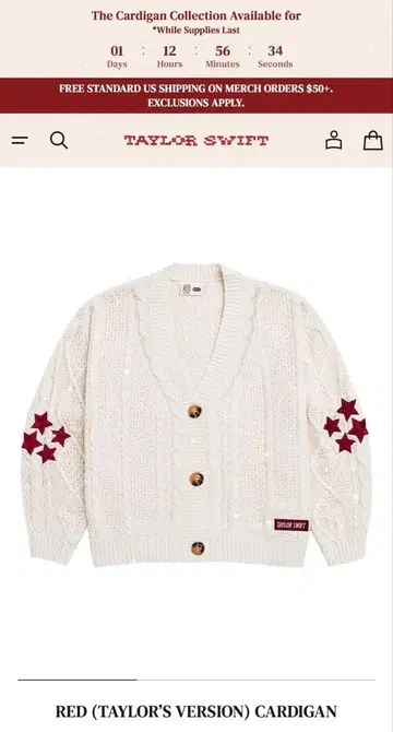 taylor swift Red Taylor's Vers Cardigan