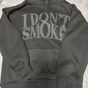 .kom 블랙 후드티 I DON'T SMOKE