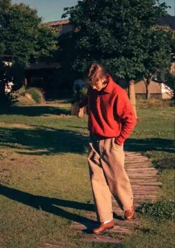 [ A.PRESSE ] Vintage Half Zip Sweatshirt