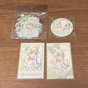 프리큐어 스이파라 큐어즈 큔 레어 홀로 키링 캔뱃지