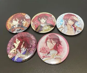 메이지 도쿄 연가 메이코이 모리 오가이 캔뱃지 묶음 판매 5종 세트