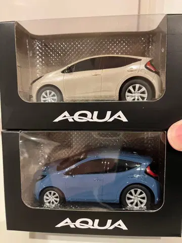 AQUA 미니카 세트 실버 블루 2점 세트