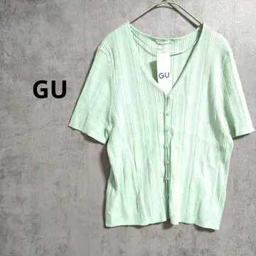 지유 반팔 가디건 미사용 새상품 볼레로 겉옷 오샤레