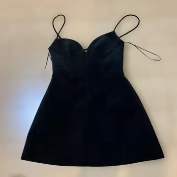 ZARA 볼륨 스트랩 미니 원피스 스웨이드 S 사이즈