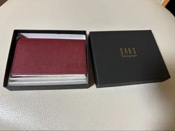 DAKS 버건디 명함지갑
