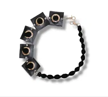 isecai Twist Spike Wallet Chain -Black