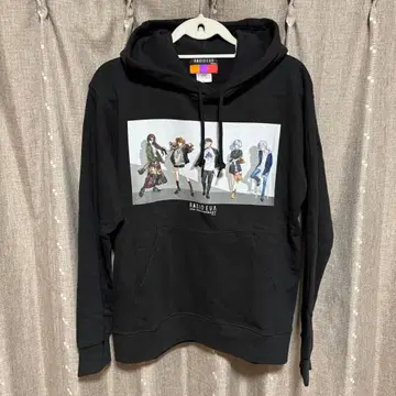 y121611 RADIO EVA 에반게리온 후드티 블랙 L