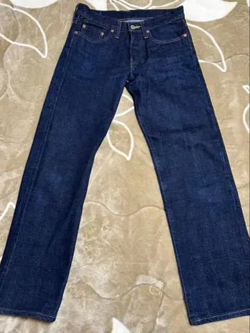 바니스 다크 블루 데님 청바지 버튼 플라이 사이즈표 참조