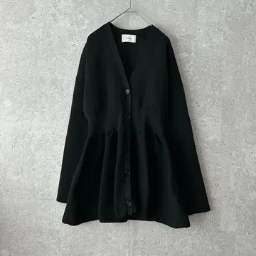 24AW CLANE WAIST SHAPE PEPLUM CARDIGAN