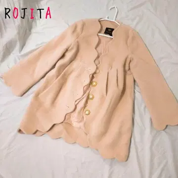 베이지 스캘럽 코쿤 코트 로지타 ROJITA