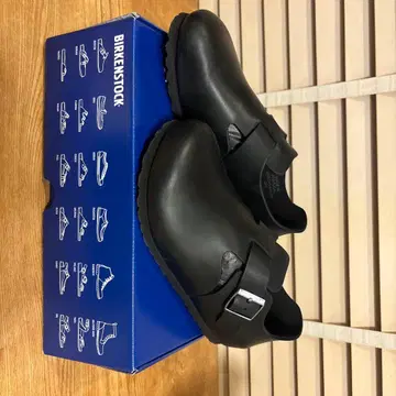 버켄스탁 런던 블랙 내로우 38