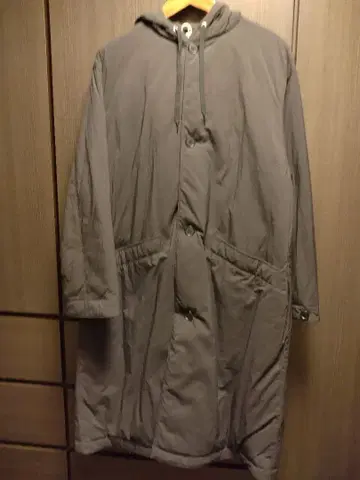 스티브 아란 다운 코트 블랙 미사용 새상품