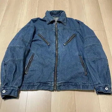 JUNRED 다크 블루 데님 자켓