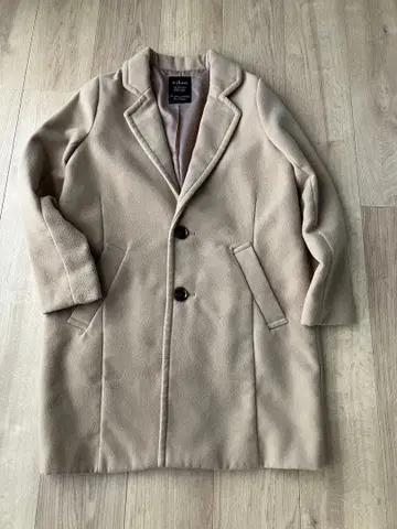 w closet 베이지 체스터 코트