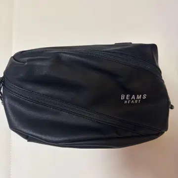 BEAMS HEART 블랙 바디백