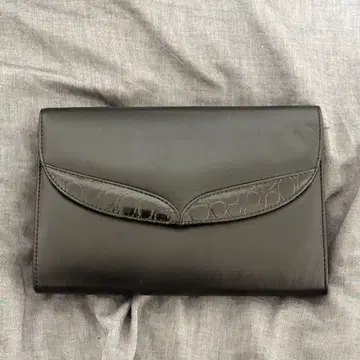 클러치백 블랙 가죽 여성용