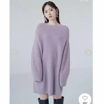 스즈키 아이리 씨 착용 프레이 아이디 라쿤 미니 니트 원피스