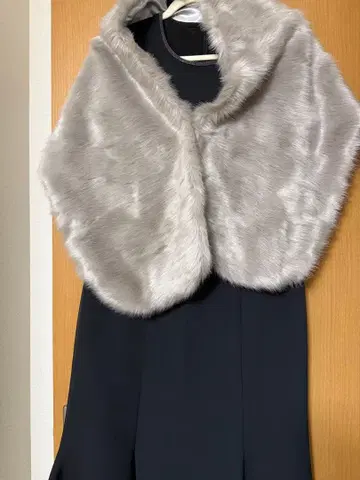 그레이 퍼 케이프 숏 기장