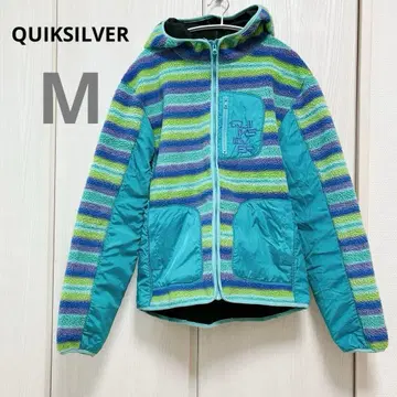 새상품급 QUIKSILVER [ M ] 후드 부착 플리스 자켓 아웃도어