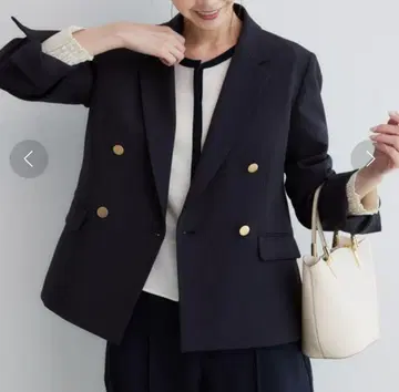 로페피크닉 울라이크서지 골드 버튼 자켓 네이비 블레이저