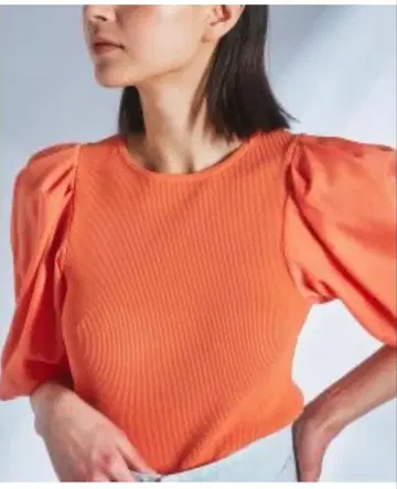 grace continental 데신 소매 니트 탑