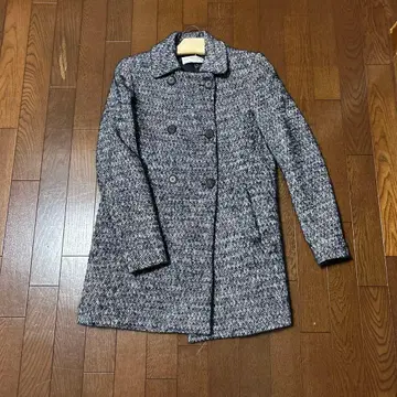 ZARA BASIC 더블 브레스트 피코트 네이비 계열