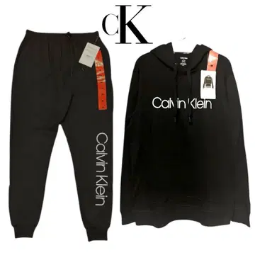 Calvin Klein 셋업 후드티 팬츠 블랙 M ( L 상당 )