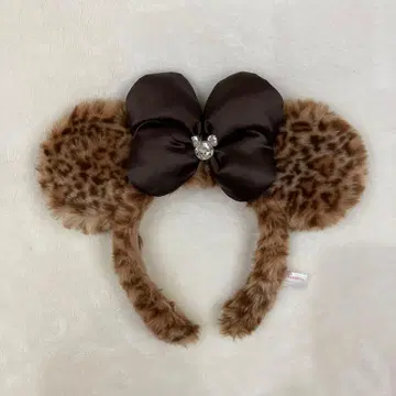 디즈니 머리띠 레오파드 무늬 미니