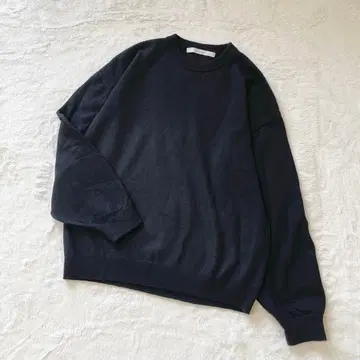 프레임워크 캐시미어 혼방 뽀빠이 크루넥 풀오버 니트 블랙