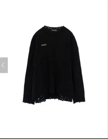 ROSEN KREUZ 스트라이프 니트 스웨터 블랙