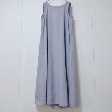 앙코키누 슬리브리스 롱 원피스 백리본 포함 연보라 M