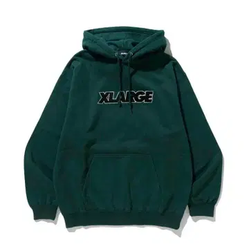 X-LARGE 스탠다드 로고 후디 L 사이즈 GREEN