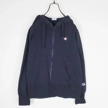 Y6053 챔피온 후드 맨투맨 네이비