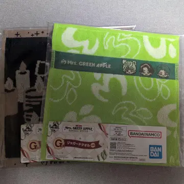 Mrs. GREEN APPLE 제일복권 G상 자카드 타월 2장 세트