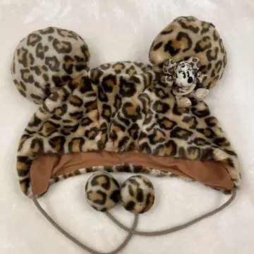 디즈니 레오파드 무늬 팬캡 미니