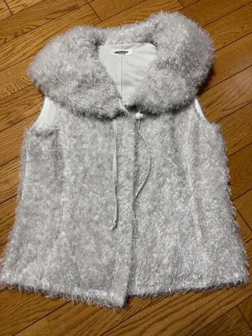 HIROKO BIS 후드 부착 라이트 그레이 베스트