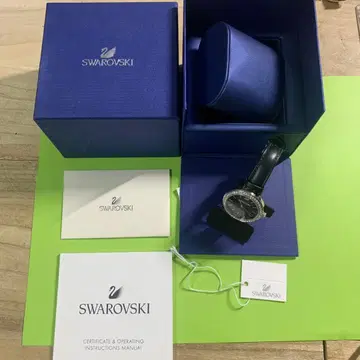 스와로브스키 손목시계 블랙 배터리 방전