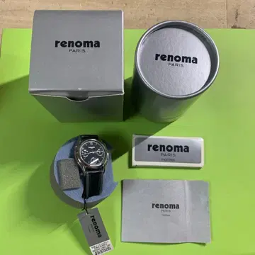 미사용 택 포함 레노마 renoma PARIS 손목시계 쿼츠 배터리 방전