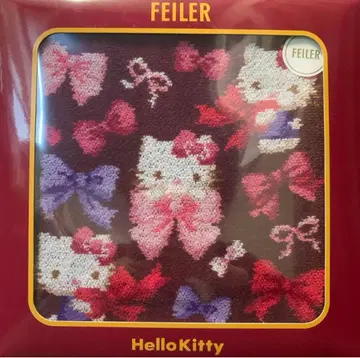 미사용 페이 페이 산리오 키티 타월 손수건 리본