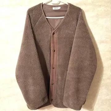 새상품급 칩 클립 [ L ] 보아 아우터 브라운 따뜻함 체형 커버