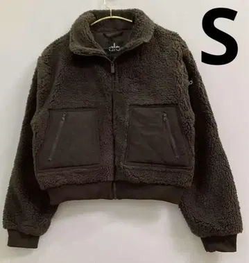 alo 브라운 플리스 자켓