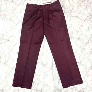 버건디 슬랙스 W85