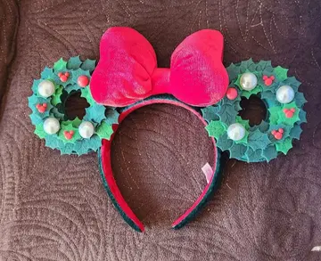 디즈니 머리띠 리스 크리스마스