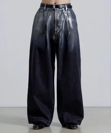 SINSS 박 그라데이션 와이드 벌룬 데님