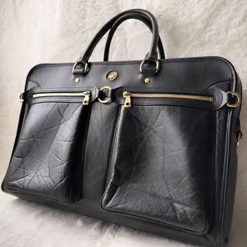 [ 인기 브랜드!! ] 헌팅월드 비즈니스 백 바 가죽 블랙