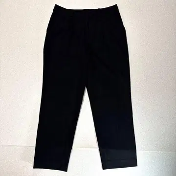 컨디션 최상 프레임워크 T/R 양면 기모 테이퍼드 팬츠 40 블랙 고급