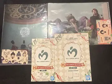 Mrs. GREEN APPLE 제일복권 H상 클리어 파일 레터 세트 메모