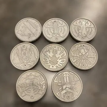 오메달 가면라이더 셀 메달 8개 세트