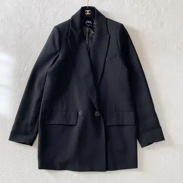 자라 테일러드 자켓 블랙 M