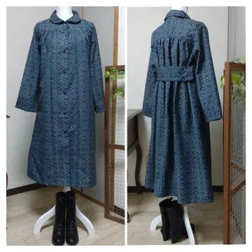 기모노 리메이크  요크 절개 개더 코트 + 벨트